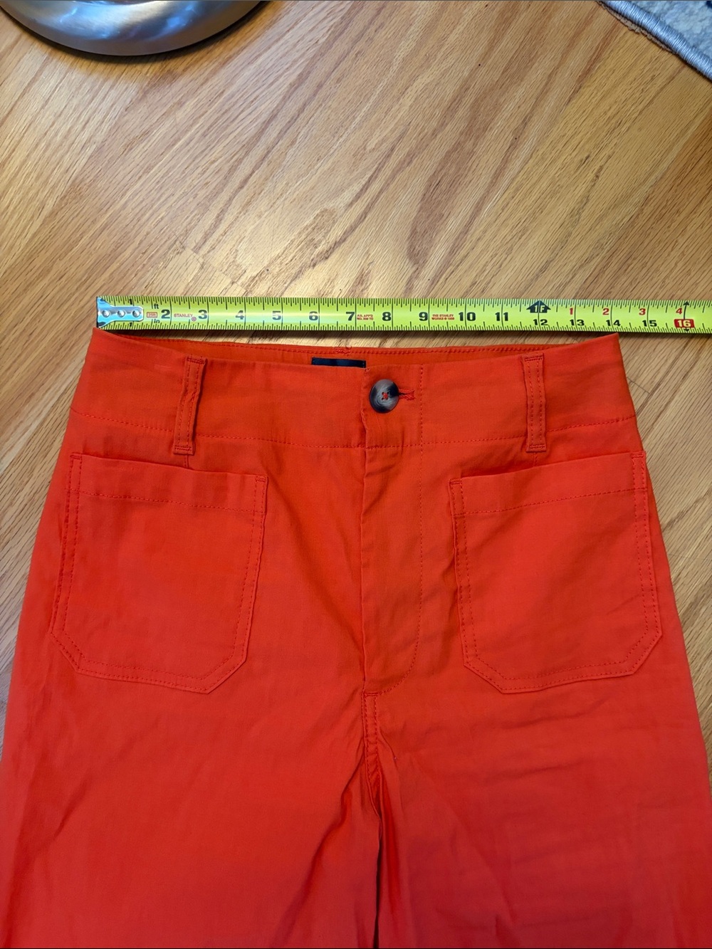 Maeve by Anthropologie The Colette wide leg pant size 29 Orange - Picture 4 of 11